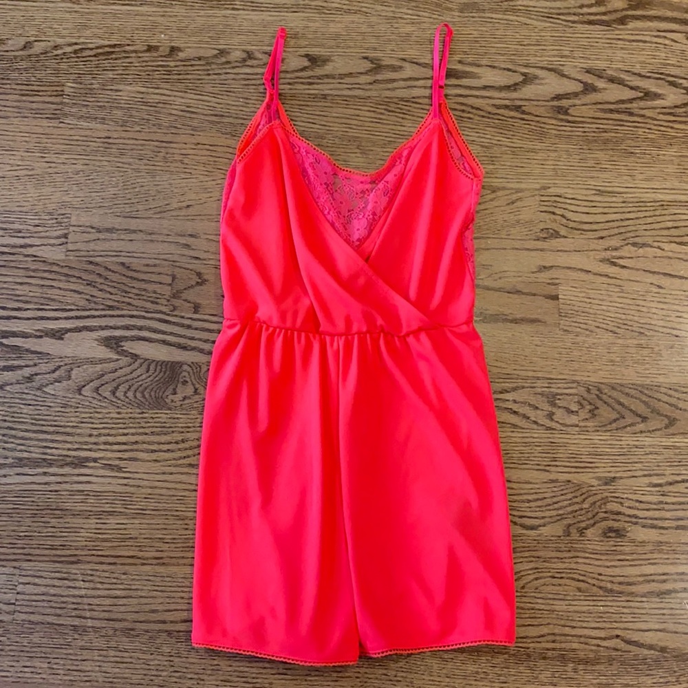 Hot pink romper